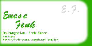 emese fenk business card